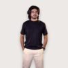 Men's Solid Black T-Shirt