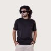 Men's Solid Black T-Shirt