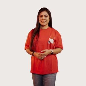 26 Ladies Drop Shoulder Sceptre Red T-Shirt