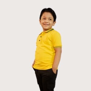 38 Kid’s Yellow Polo T-Shirt