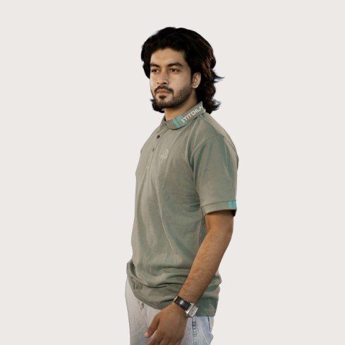 Men’s Polo Green Olive T-Shirt