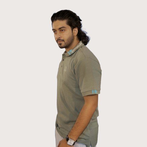 Men’s Polo Green Olive T-Shirt